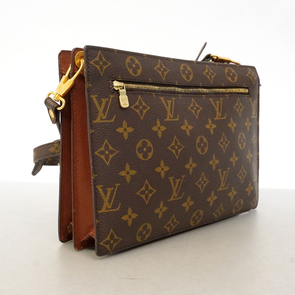 Louis Vuitton Shoulder Bag Monogram Enghien Brown — view 2