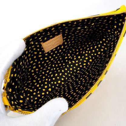Louis Vuitton Pouch Vernis Infinity Dot Pochette Accessoires Jaune Yayoi Kusama — view 4