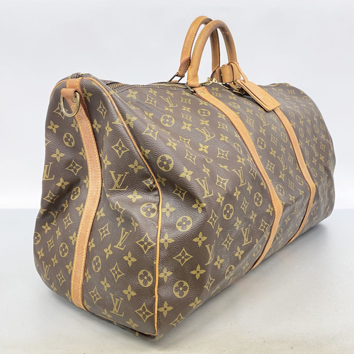 Louis Vuitton Boston Bag Monogram Keepall Bandouliere 60 Brown — view 2