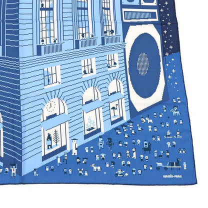 Hermes Carre Scarf Blue — view 5