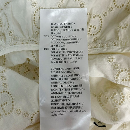 Gucci Dress Ivory Long Sleeve Knee-length GG Pattern — view 4