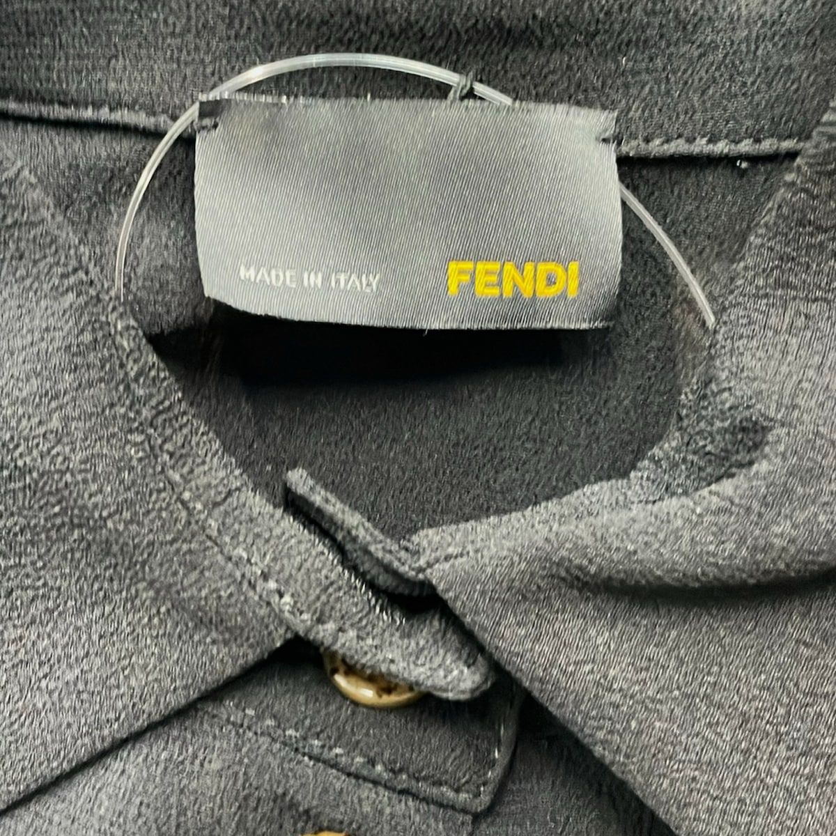 Fendi Dress S Black Long Sleeve Gather — view 3