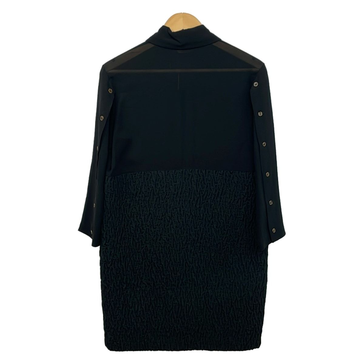 Fendi Dress S Black Long Sleeve Gather — view 2
