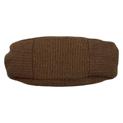 Max Mara Weekend Handbag Pasticino Dark Brown Raffia Style Kiss Lock Cotton — view 5