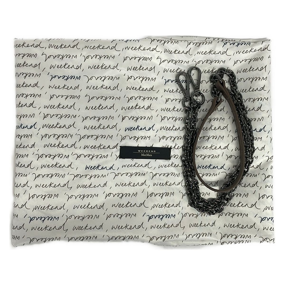 Max Mara Weekend Handbag Pasticino Dark Brown Raffia Style Kiss Lock Cotton — view 8