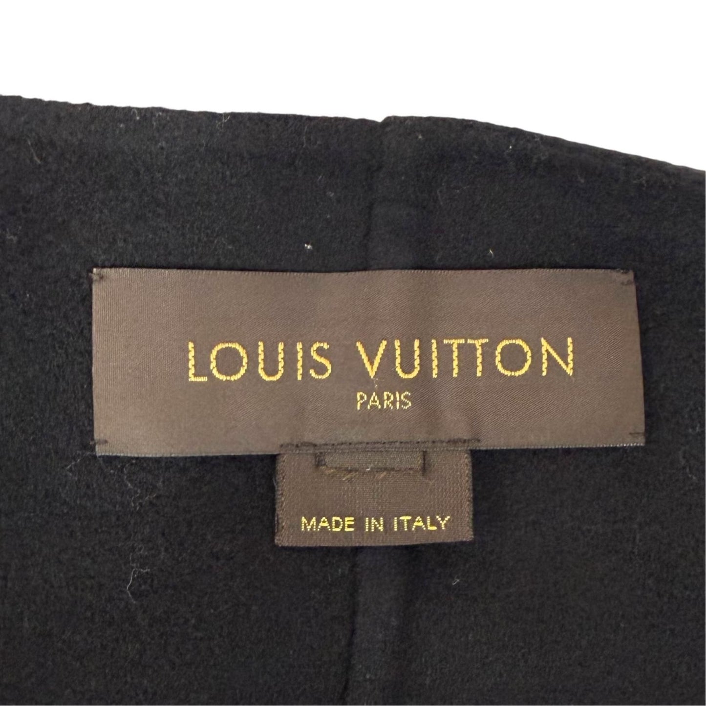 Louis Vuitton Cashmere 100% Silver Design Button Different Coat — view 7