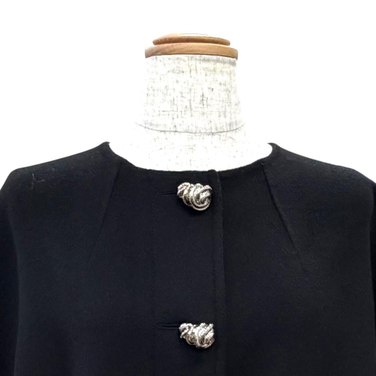 Louis Vuitton Cashmere 100% Silver Design Button Different Coat — view 2