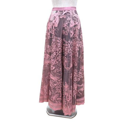 Dior Lace Dioriviera Midi Skirt Pink 44 — view 4