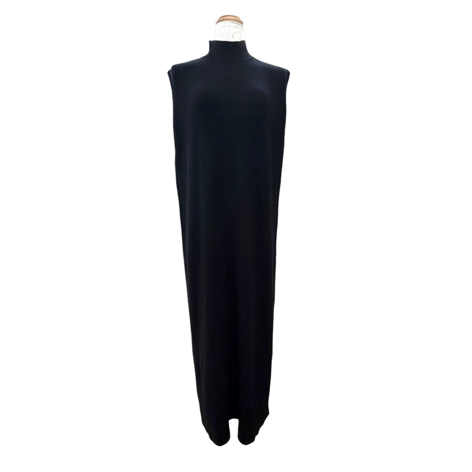 Hermes Vintage Martin Margiela Era High Neck Sleeveless Knit Dress Long Length