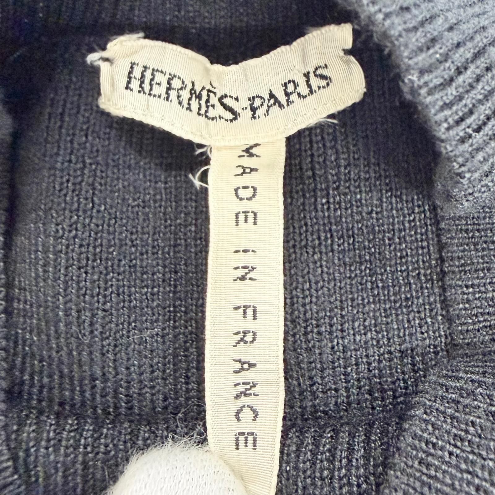 Hermes Vintage Martin Margiela Era High Neck Sleeveless Knit Dress Long Length — view 6