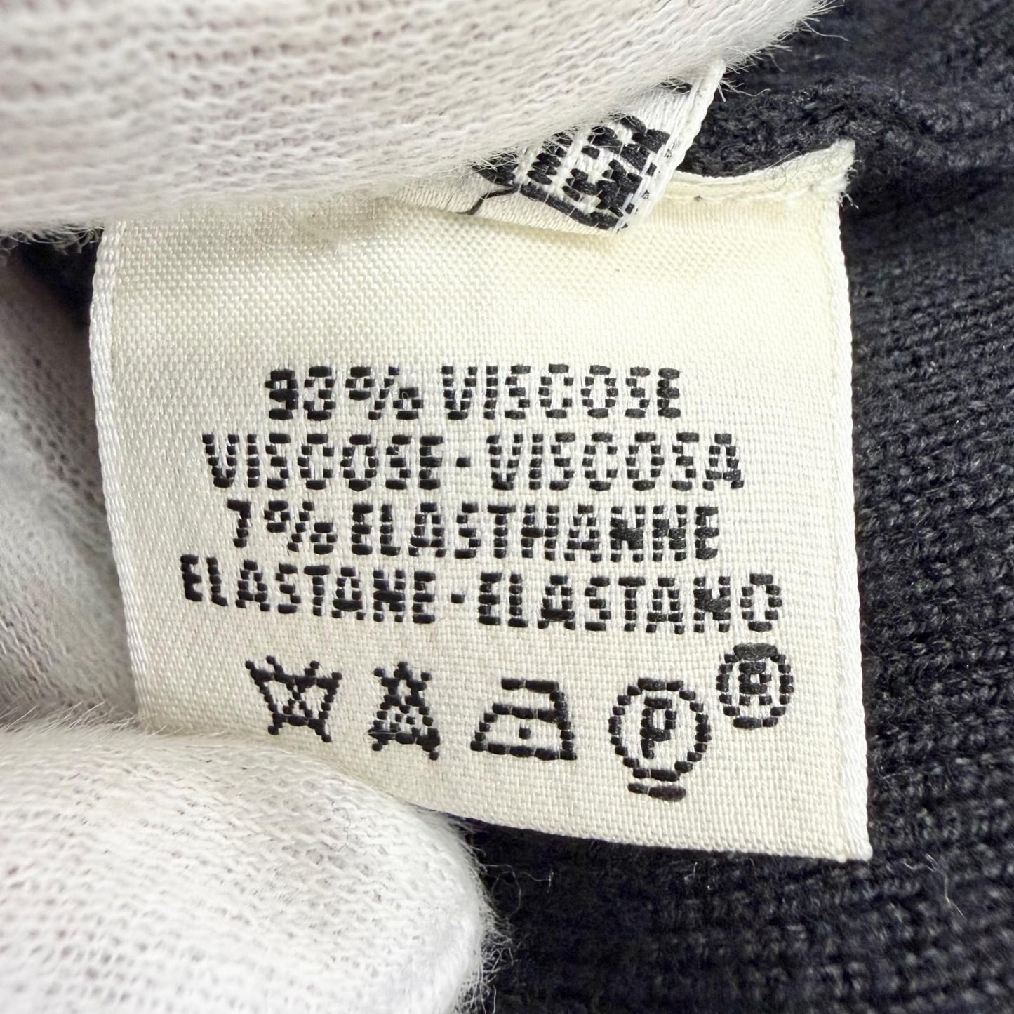 Hermes Vintage Martin Margiela Era High Neck Sleeveless Knit Dress Long Length — view 8