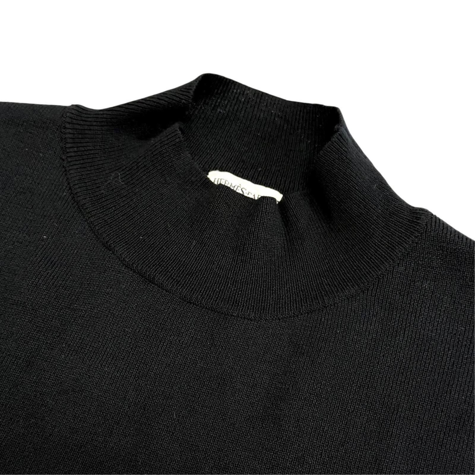 Hermes Vintage Martin Margiela Era High Neck Sleeveless Knit Dress Long Length — view 5
