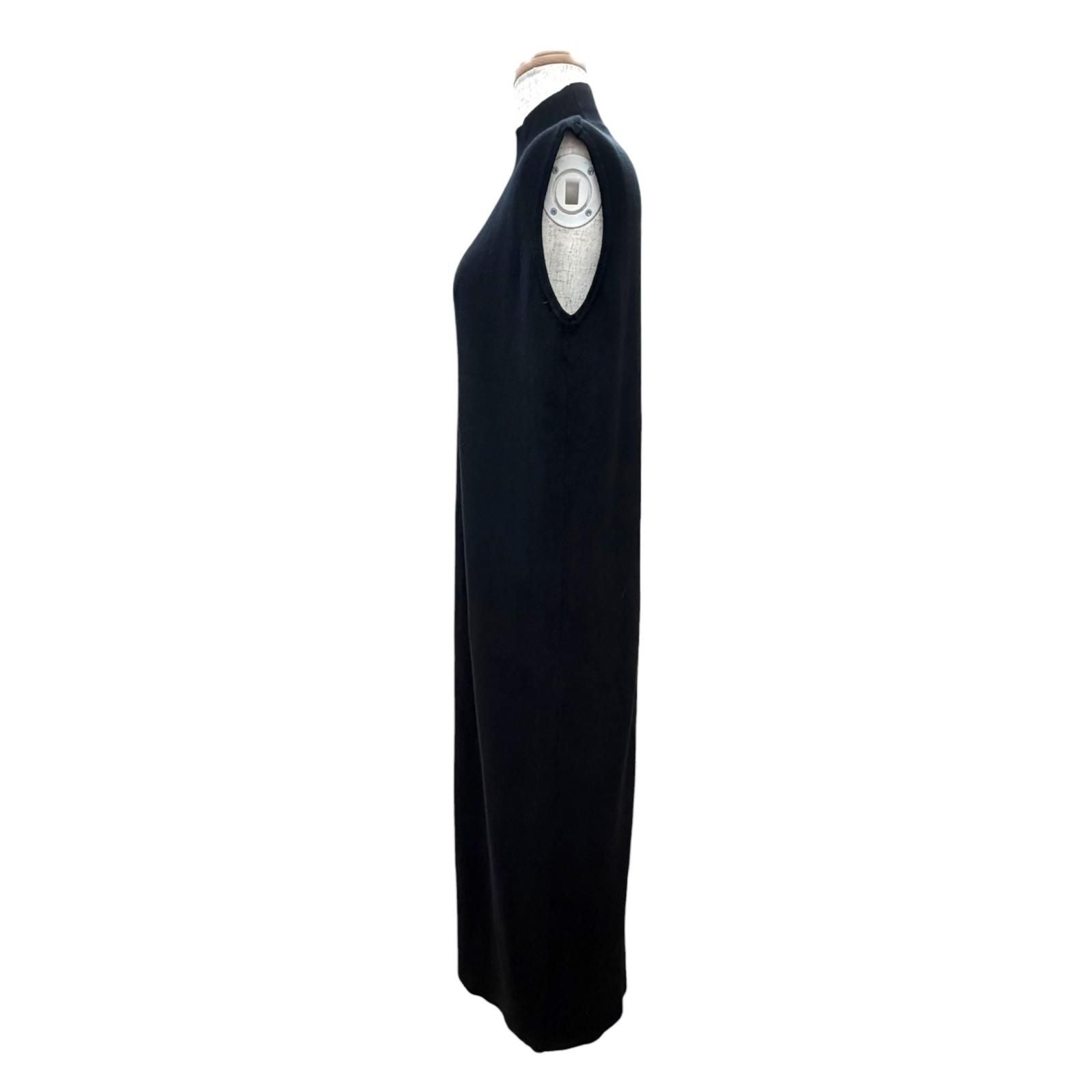 Hermes Vintage Martin Margiela Era High Neck Sleeveless Knit Dress Long Length — view 3