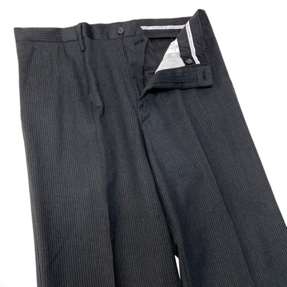 Dolce & Gabbana Suit Set Tailored Jacket Trousers Stripe Gray Wool — view 8