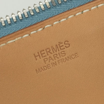 Hermes Paris Bombay 40 Tote Epsom Blue Jean Bleu Silver Travel Bag — view 8
