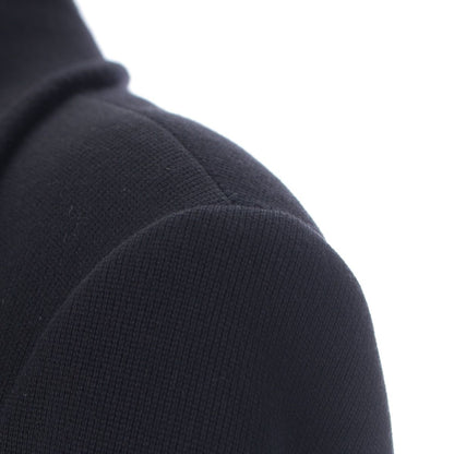 Prada Archives Double Breasted Wool Rayon Long Belted Coat Dark Navy Black 42 — view 6