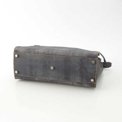 Fendi Peekaboo Leather 2-Way Shoulder Business Bag Indigo — view 5