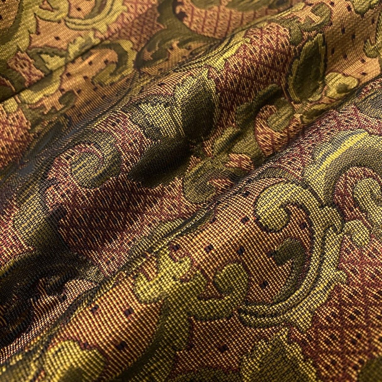 Dior Collarless Jacket All Over Print Gold Button Multicolor M — view 6