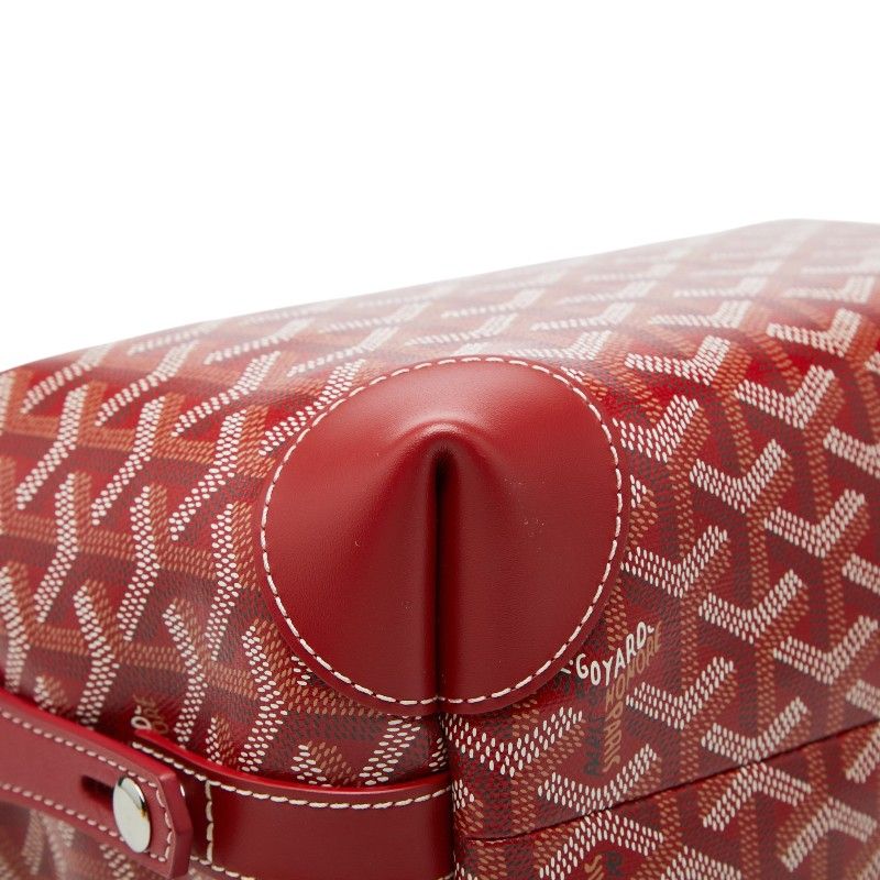 Goyard Bowling 25 Toiletry Handbag Red Leather — view 7