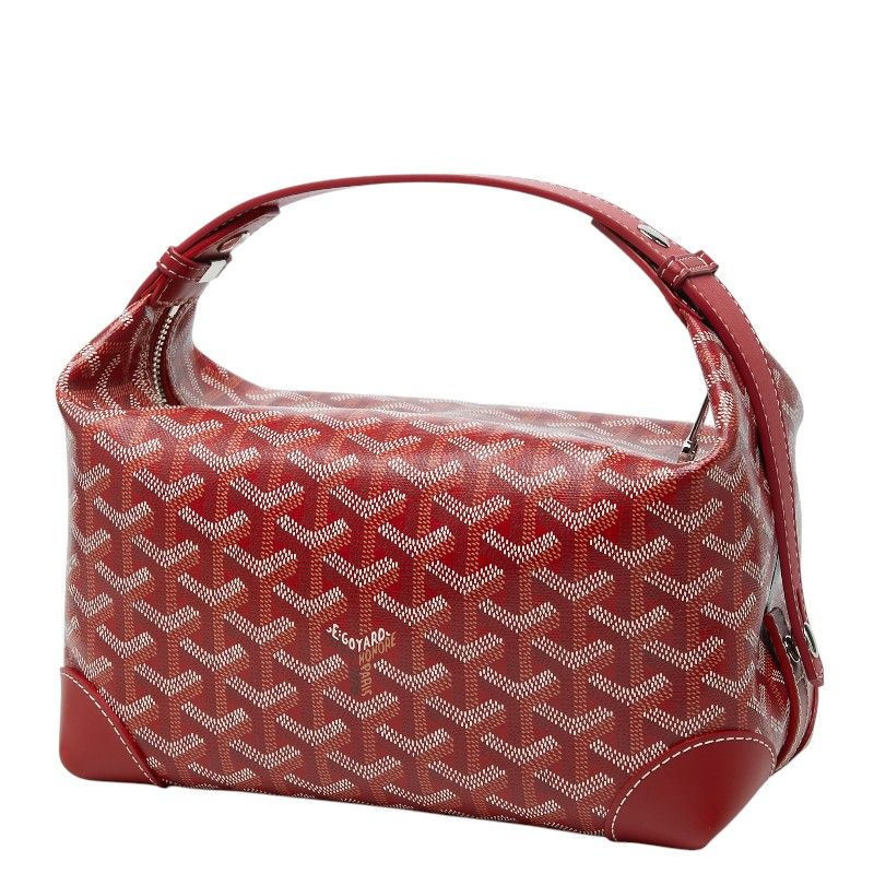 Goyard Bowling 25 Toiletry Handbag Red Leather — view 2
