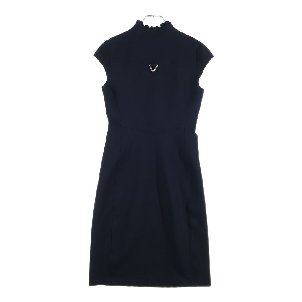 Louis Vuitton Monogram Zip Up Technical QA Sleeveless Dress Black — view 2