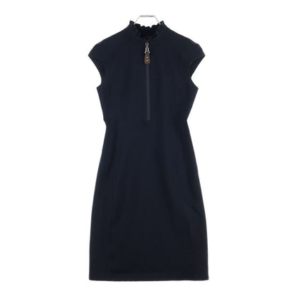 Louis Vuitton Monogram Zip Up Technical QA Sleeveless Dress Black