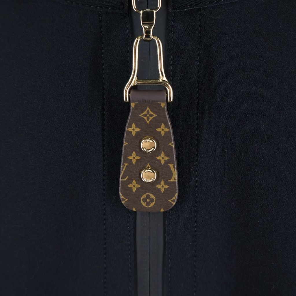 Louis Vuitton Monogram Zip Up Technical QA Sleeveless Dress Black — view 5