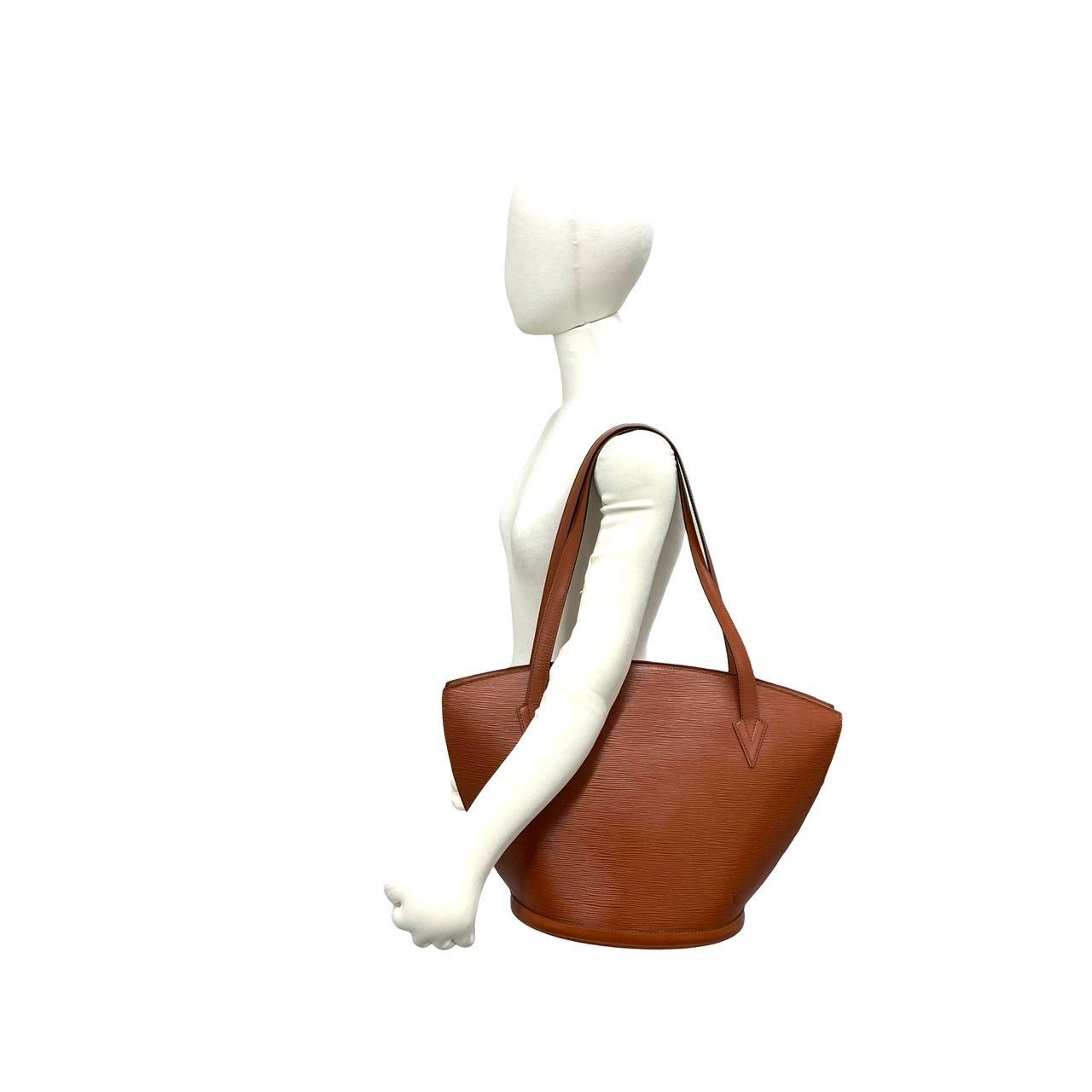 Louis Vuitton Vintage Saint Jacques Epi Leather Tote Shoulder Bag Kenya Brown — view 2