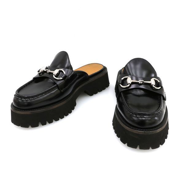 Gucci Horsebit Mules Black
