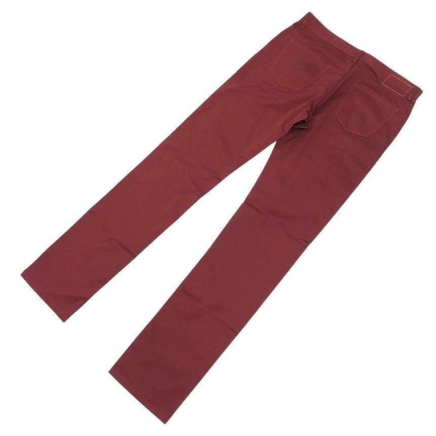 Hermes Cotton Chino Pants Burgundy Vintage — view 2