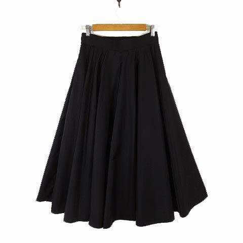 Prada Skirt Re-Nylon Circle with Triangle Logo Pouch Nylon Long L Black 42 — view 3