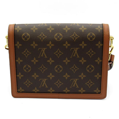 Louis Vuitton Dauphine MM Monogram Reverse Shoulder Bag Brown — view 4