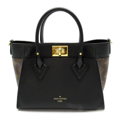 Louis Vuitton on My Side Leather Handbag Noir