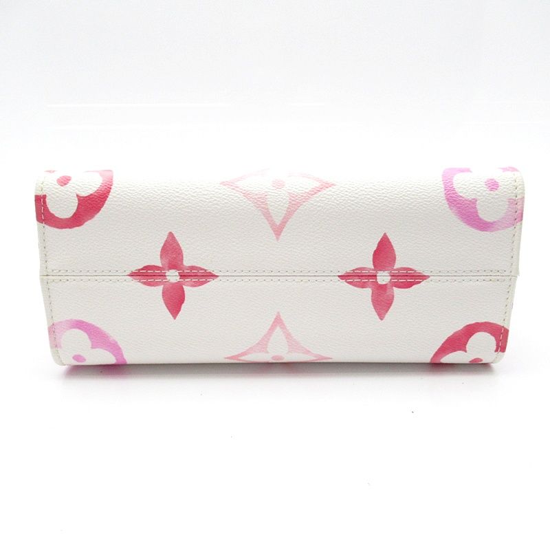 Louis Vuitton On The Go PM Handbag White Pink — view 6