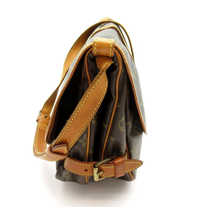 Louis Vuitton Saumur 30 Monogram Shoulder Bag Brown — view 5
