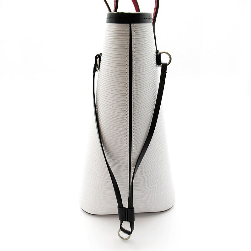 Louis Vuitton Neverfull MM Epi Tote Bag Blanc Optique — view 5