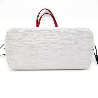 Louis Vuitton Neverfull MM Epi Tote Bag Blanc Optique — view 6