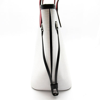 Louis Vuitton Neverfull MM Epi Tote Bag Blanc Optique — view 3