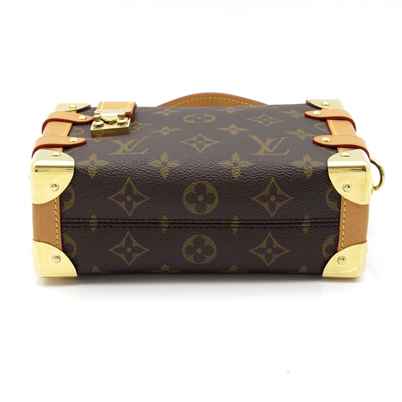 Louis Vuitton Side Trunk PM Monogram Shoulder Bag Brown — view 6
