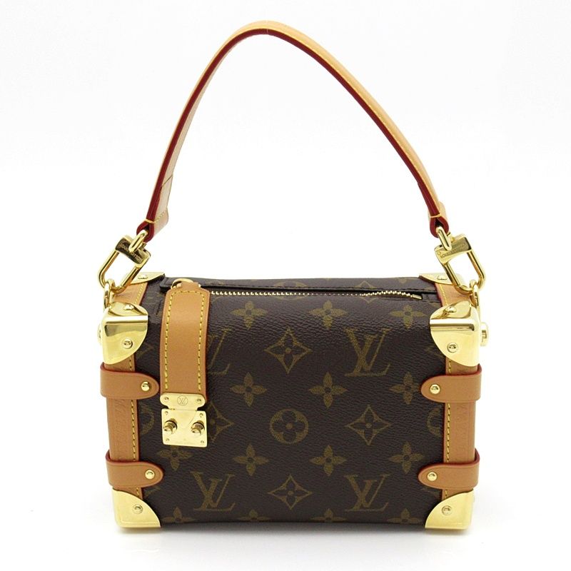 Louis Vuitton Side Trunk PM Monogram Shoulder Bag Brown