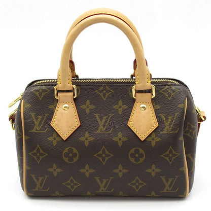 Louis Vuitton Speedy Bandouliere 20 Monogram Boston Bag Brown