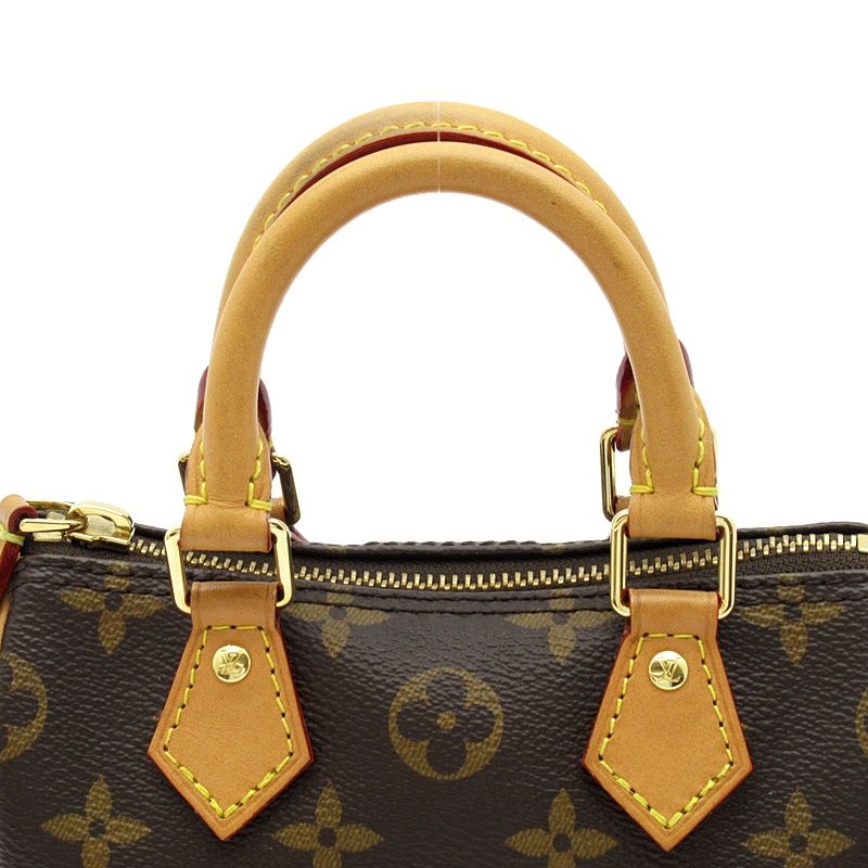 Louis Vuitton Nano Speedy Monogram Handbag Brown — view 2