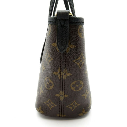 Louis Vuitton Neverfull Inside Out Monogram Leather Tote Bag Black — view 5