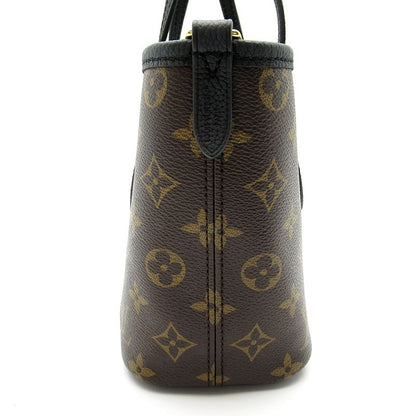 Louis Vuitton Neverfull Inside Out Monogram Leather Tote Bag Black — view 3
