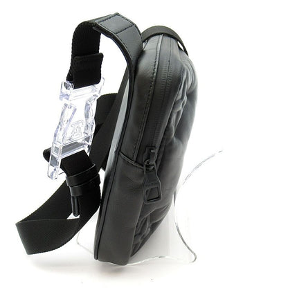 Louis Vuitton Asymmetrical Sling Bag Lambskin Black — view 5