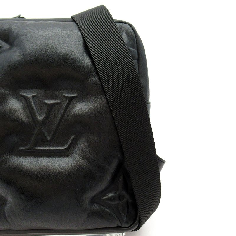 Louis Vuitton Asymmetrical Sling Bag Lambskin Black — view 2