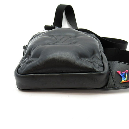 Louis Vuitton Asymmetrical Sling Bag Lambskin Black — view 6
