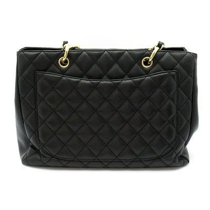 Chanel Grand Shopping Tote Bag GST Caviar Leather Black — view 4