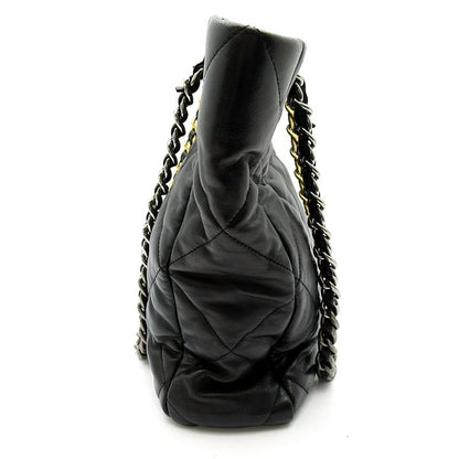 Chanel 19 Dixneuf Chain Tote Lambskin Shoulder Bag Black — view 3