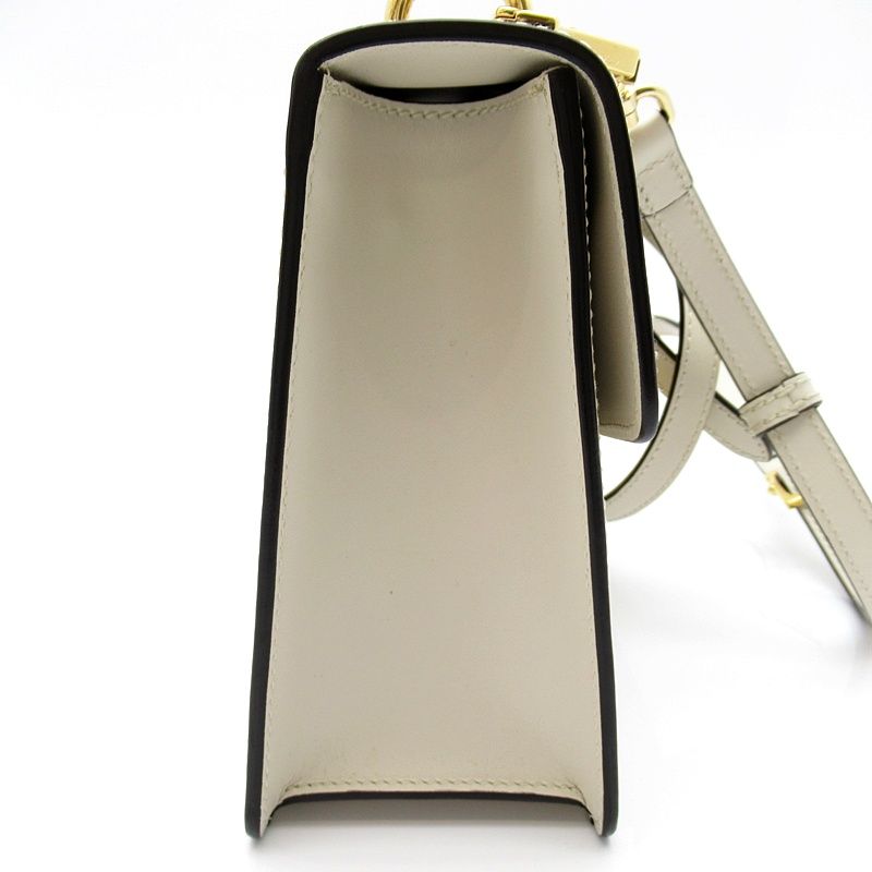 Gucci Sylvie Small Shoulder Bag Calfskin White — view 5